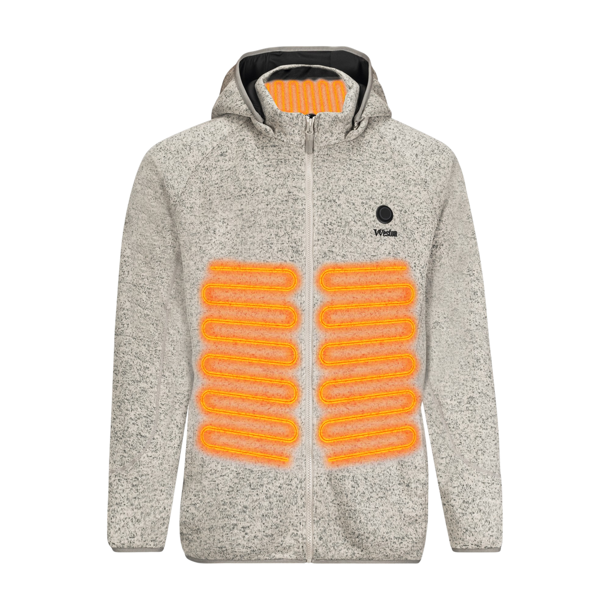 Men's Fleece Heated Jacket with Hood