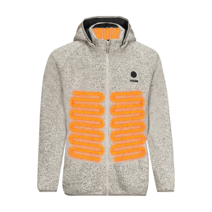 Men's Fleece Heated Jacket with Hood