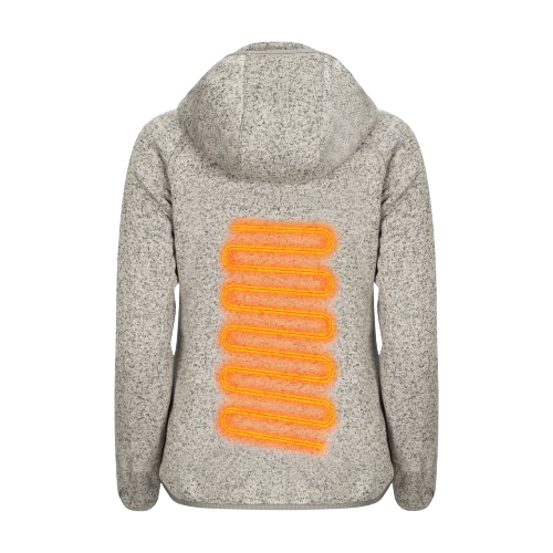 Women's Fleece Heated Jacket with Hood